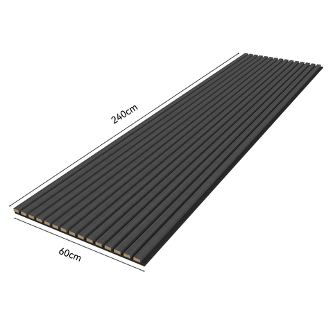 VW Acoustic Slat Panels - Black Oak