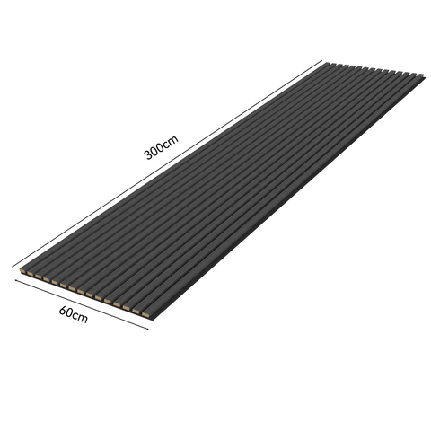 VW Acoustic Slat Panels - Black Oak
