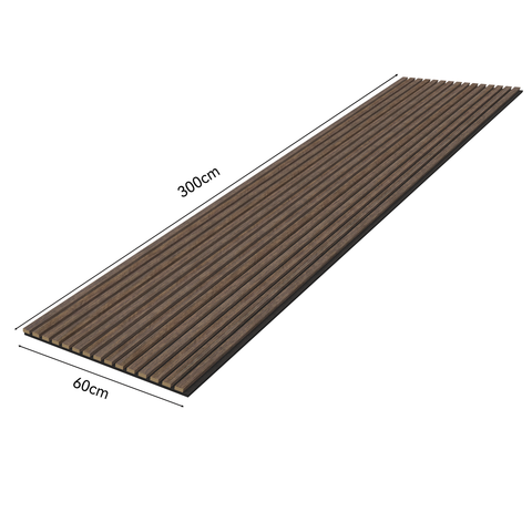 VW Acoustic Slat Panels - Walnut