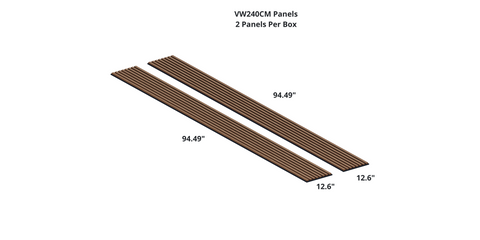 VW Acoustic Slat Panels - Walnut