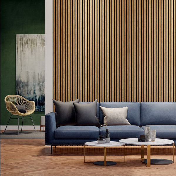 VW Acoustic Slat Panels - White Oak – Vertwall Wood Panels